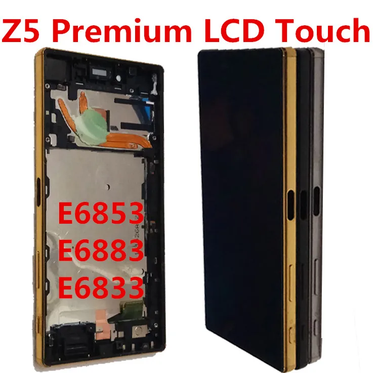 Черный ЖК-дисплей для Sony Xperia Z5 Premium E6853 E6883 E6833 с сенсорным экраном и дигитайзером в
