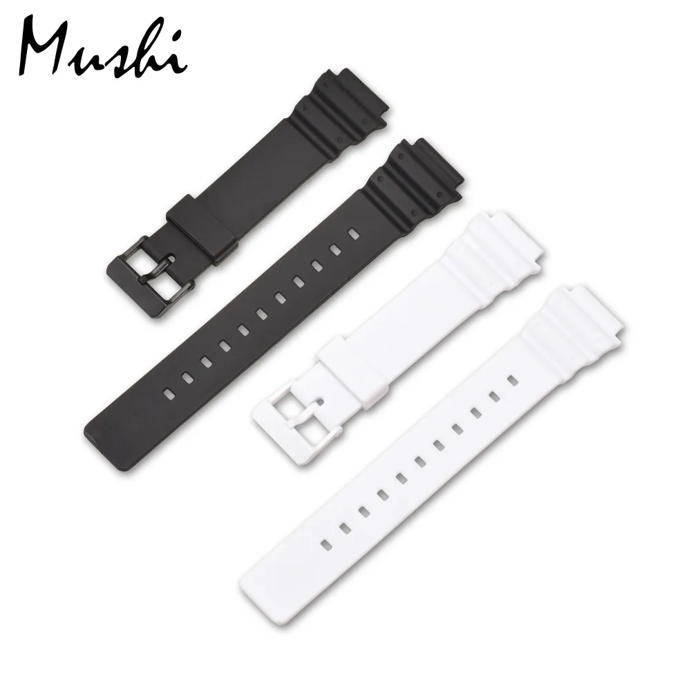 Часы MS ремешок для Casio MRW 200H черный мужской часов с пряжкой чехол + инструмент|strap for