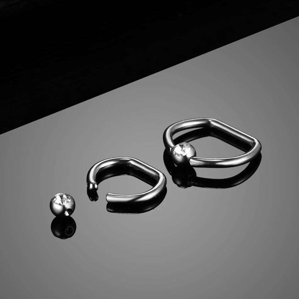 Кольцо для пирсинга с титановым драгоценным камнем ношения в CBR Daith Conch Rook
