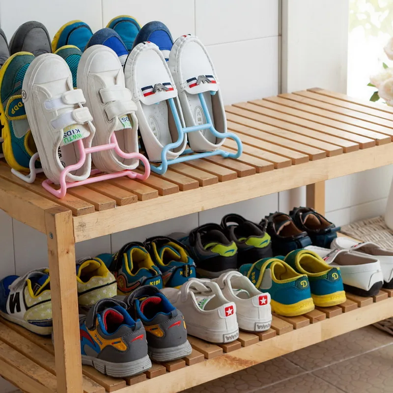 1pcs Creative Functions Shoe Rack One Can Stand The Balcony 1pcs Creative Functions Shoe Rack One Can Stand The Balcony Shelf Children Plastic Hanger