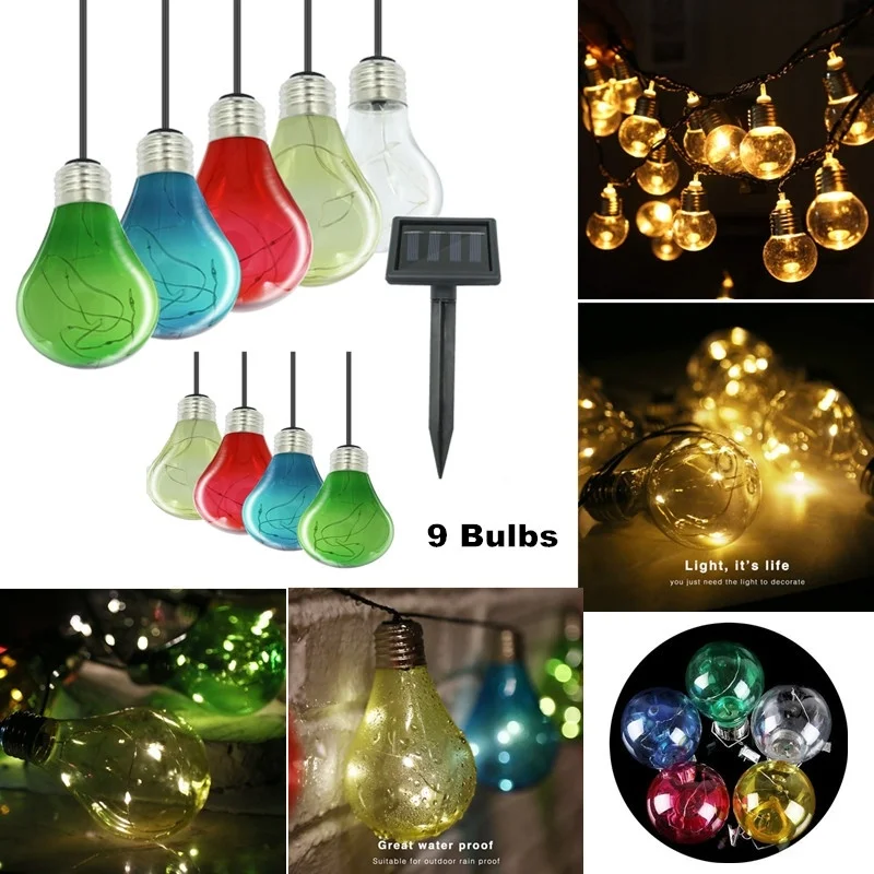 

Waterproof Fairy Warm White Party Bulb String LightsSolar String Lights for Wedding Party Celebration/ Home Decor/Garden Decor