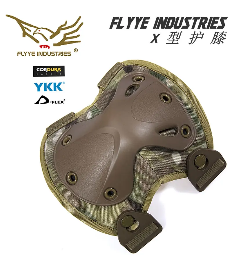 

FLYYE X Style Knee Pads 2017 new Military Tactical Airsoft Paintball Protection, Knee Pads & Elbow Pads Set Wargame CQB OT-G014