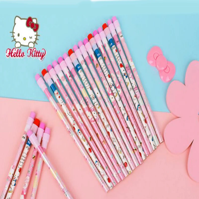 5 шт. экологичный профессиональный карандаш HB Kawaii HelloKitty офисные школьные