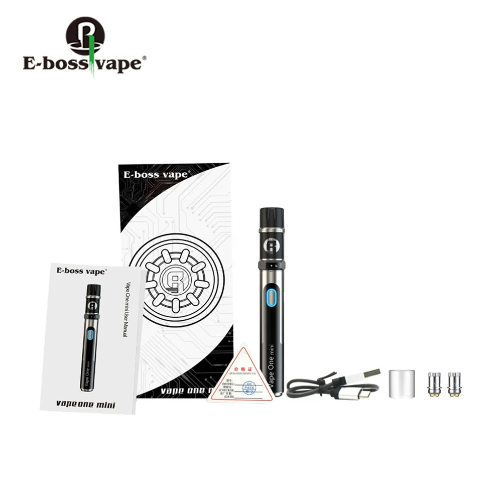 

Original E-bossvape Vape One Mini Starter Kit 1100mAh Built-in Battery with 1.8ml Capacity & 0.8ohm Coil Resistance Vape Pen Kit