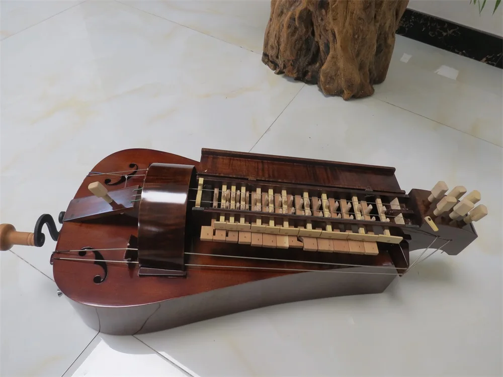 Ручная работа древесина клена 6 струн 24 клавиши Hurdy Gurdy|Скрипка| |