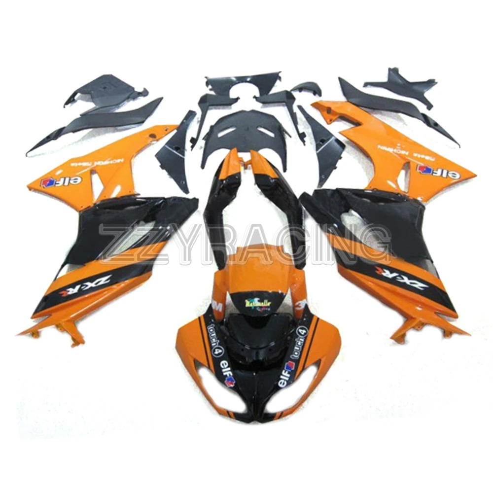 

Injection Fairings Kits for Kawasaki ZX6R 2009 - 2012 Year ZX-6R 2010 2011 Complete ABS Plastic Motorcycle Body Kit Orange Black