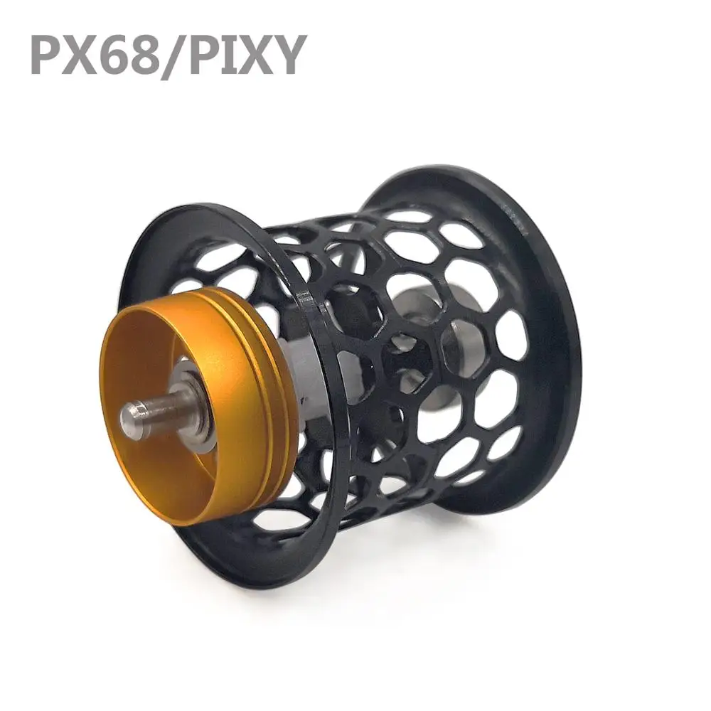 Рыболовная катушка PX68/PIXY неоригинальная с сотовой структурой для заброса