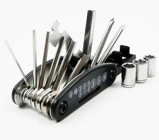 

15 In 1 Multi-Function Bike Motorcycle Mechanic Repair Tools Travel electric cars Allen Key Multi Hex Wrench Screwdriver Kits