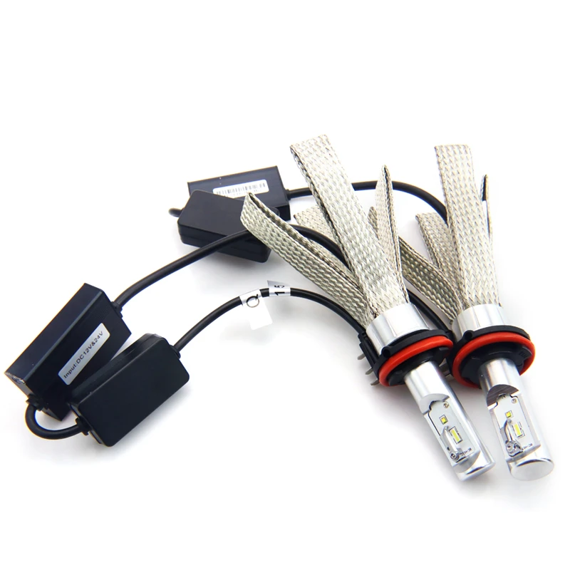 8C H15 Car Led Headlight Bulb 80W 8000LM Canbus Epistar Chip 12V External Light 6000K White