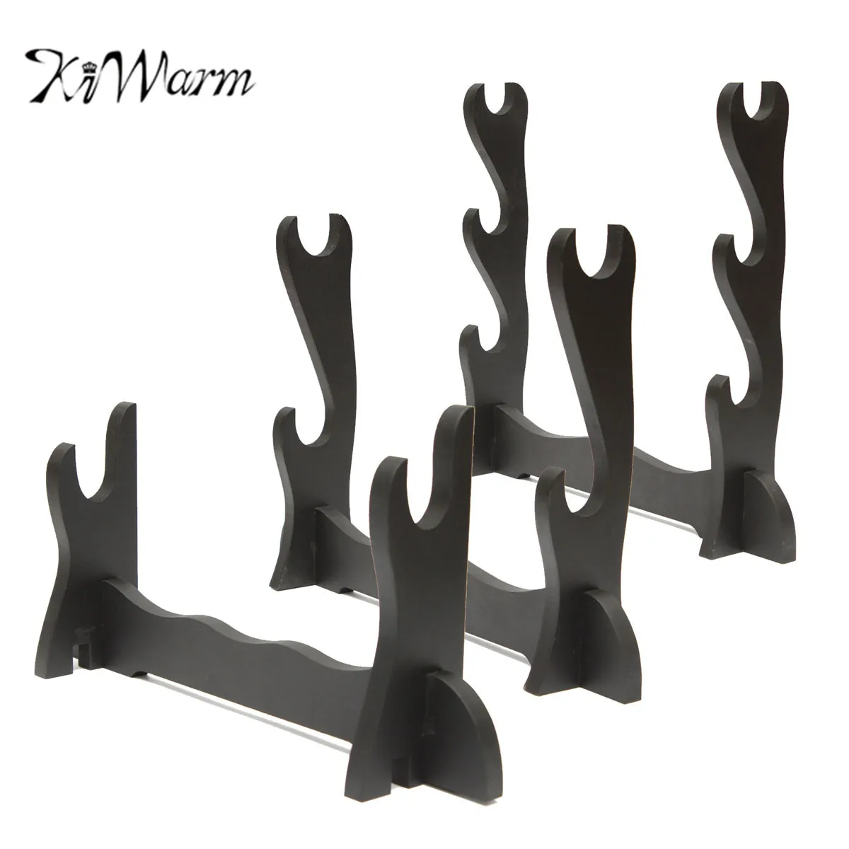 

KiWarm 1/2/3 Layer Black Wood Wall Mount Samurai Sword Katana Holder Stand Bracket Rack Display Crafts Ornaments Gift