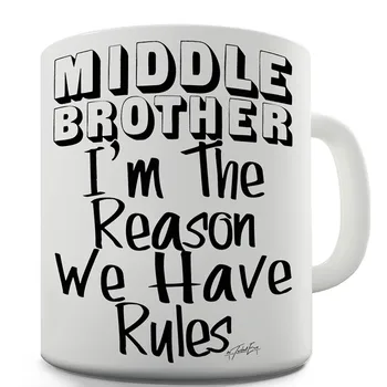 

Middle Brother Rules Ceramic Mug