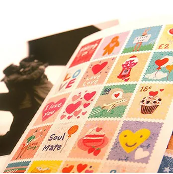 

80pcs/pack New fashion travel designs stamp paper sticker / note label Office Stationery & School Supplies GT030