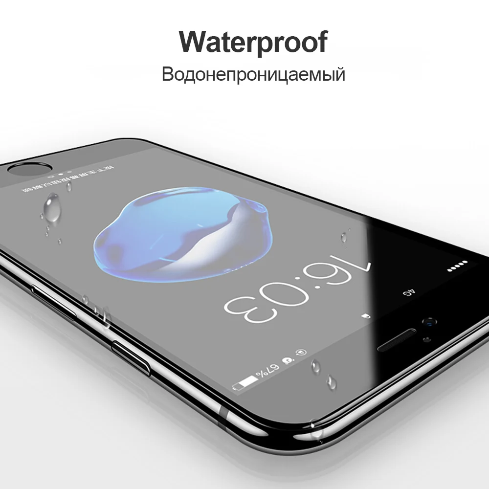 TOMKAS 6D Gebogene Kante Glas Für iPhone 6 6 s Screen Protector Gehärtetem Film Für iPhone 8 7 6 6