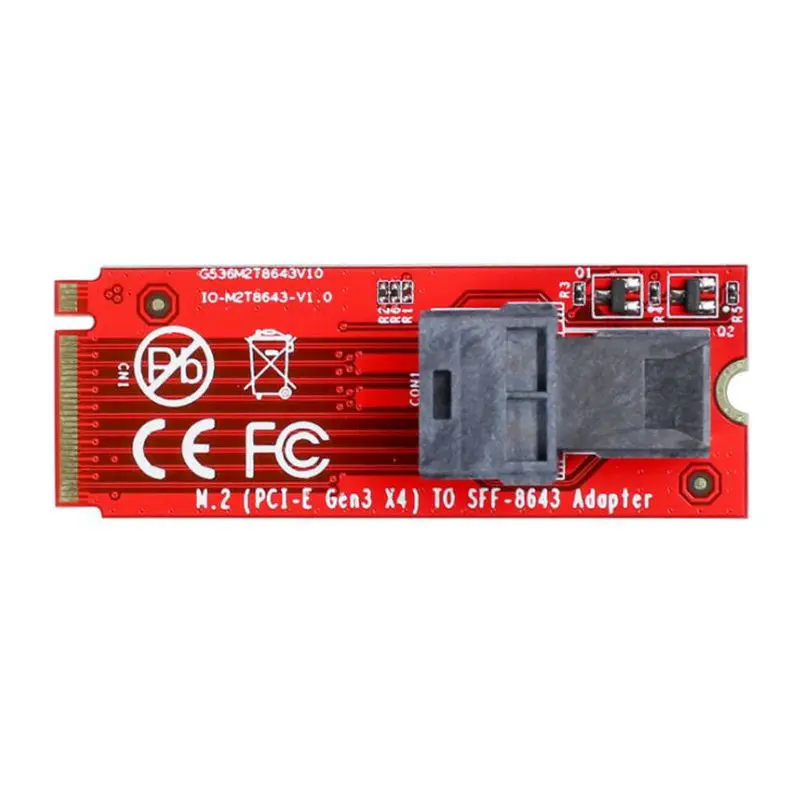 U.2(SFF-8639) на M.2 M-Key адаптер NVMe Mini SAS на M.2 M-Key адаптер NVMe SFF-8639