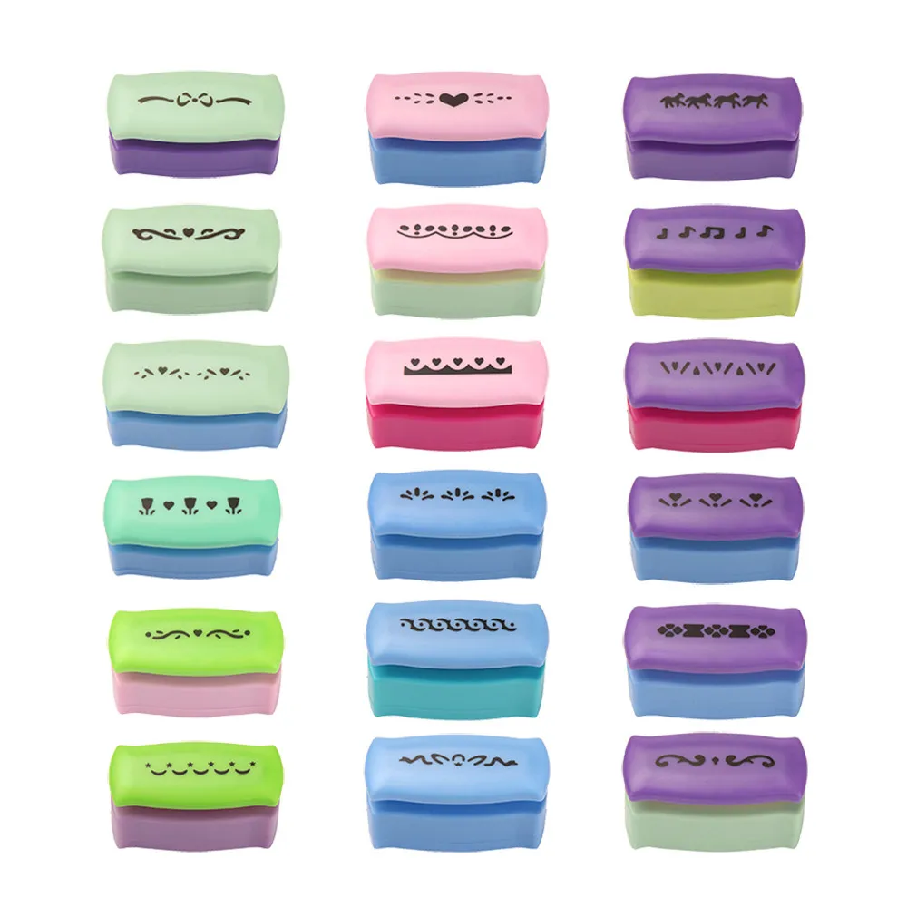 

1pcs 18 kinds of Scrapbook paper printing card Shaper small embossing device hole beat children handmade crafts gift