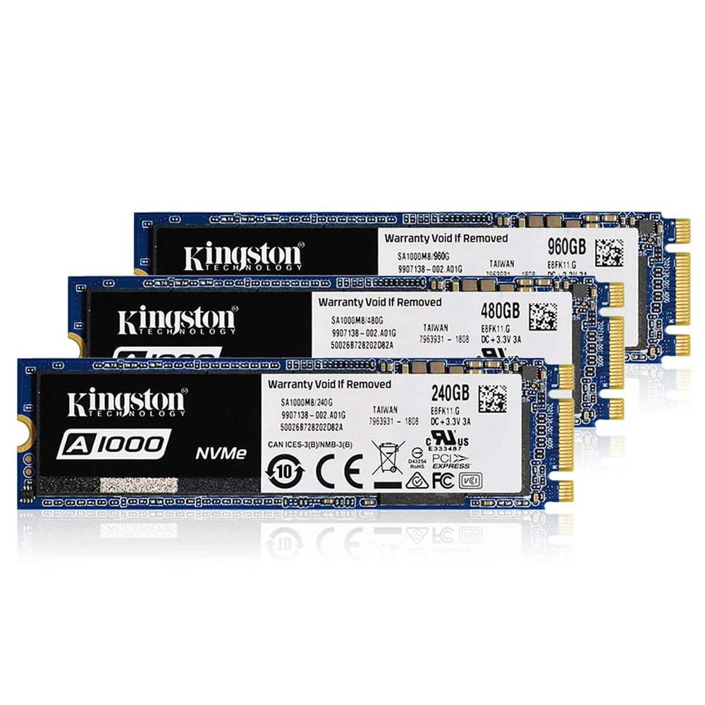 Kingston A1000 NVMe M.2 2280 SATA SSD 120 ГБ 240 ГБ 480 ГБ 960 ГБ Внутренний твердотельный диск Жесткий диск SFF для ПК ноутбука ультрабука