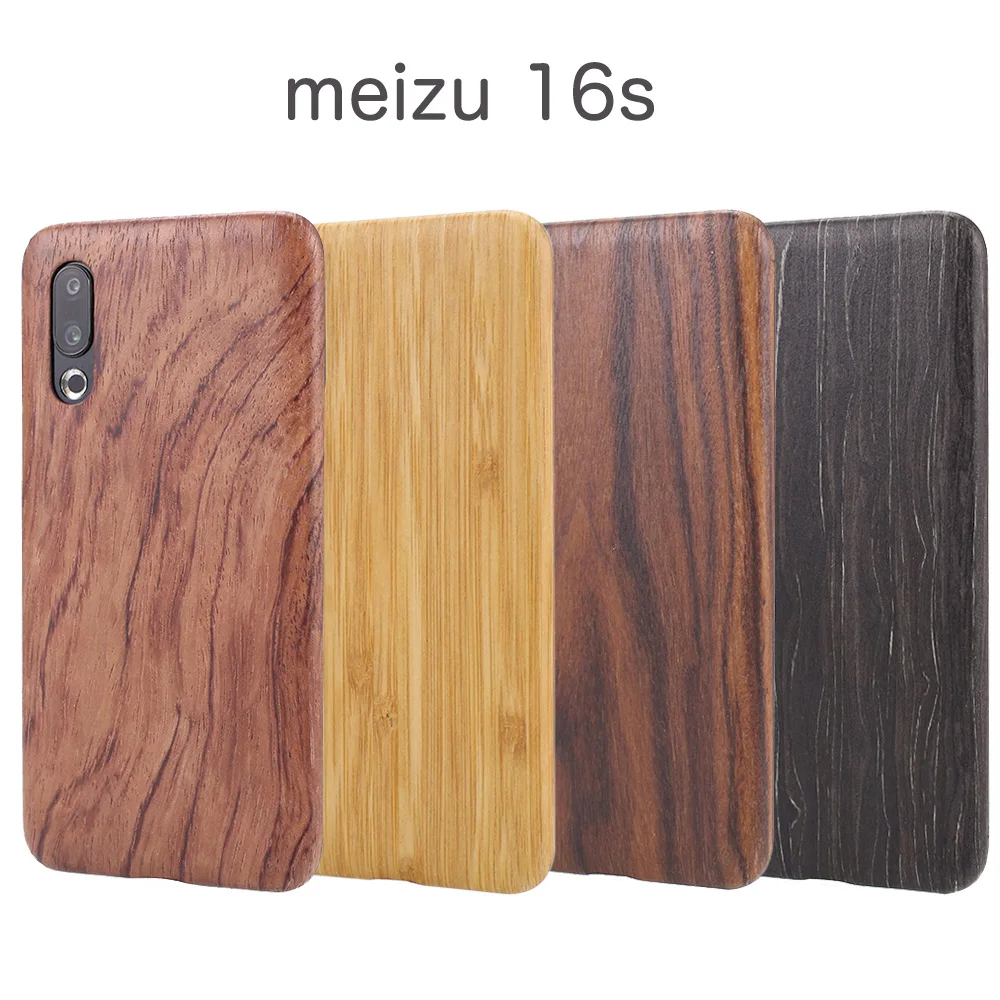 

Natural Wooden phone case FOR meizu 16s case cover black ice wood,Pomegranate wood,Walnut,Rosewood,bamboo