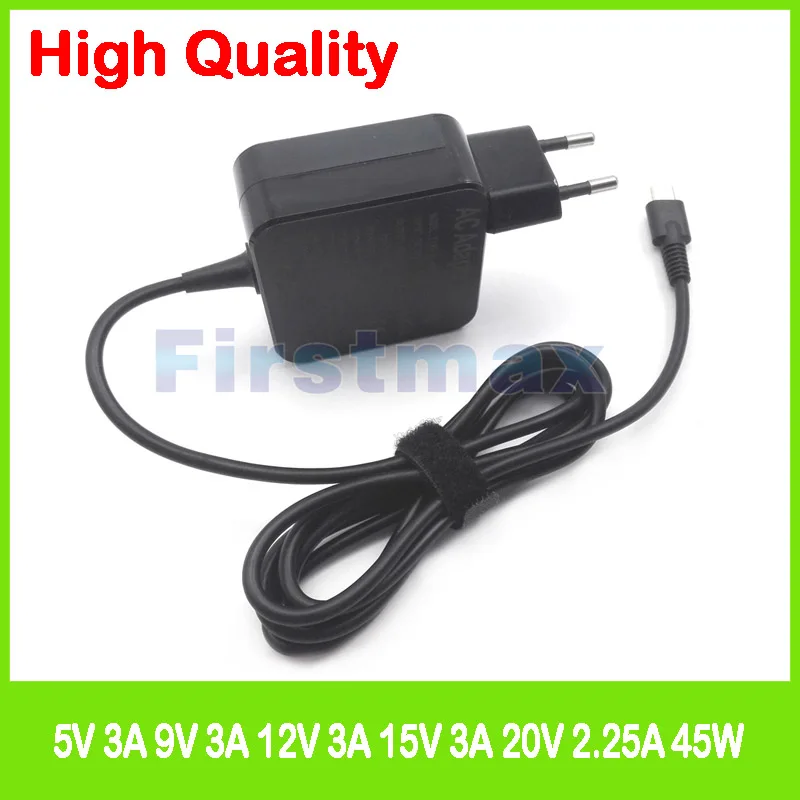 45W USB-C type C ac power adaper laptop charger for Acer Chromebook Spin 11 CP311-1HN EU plug
