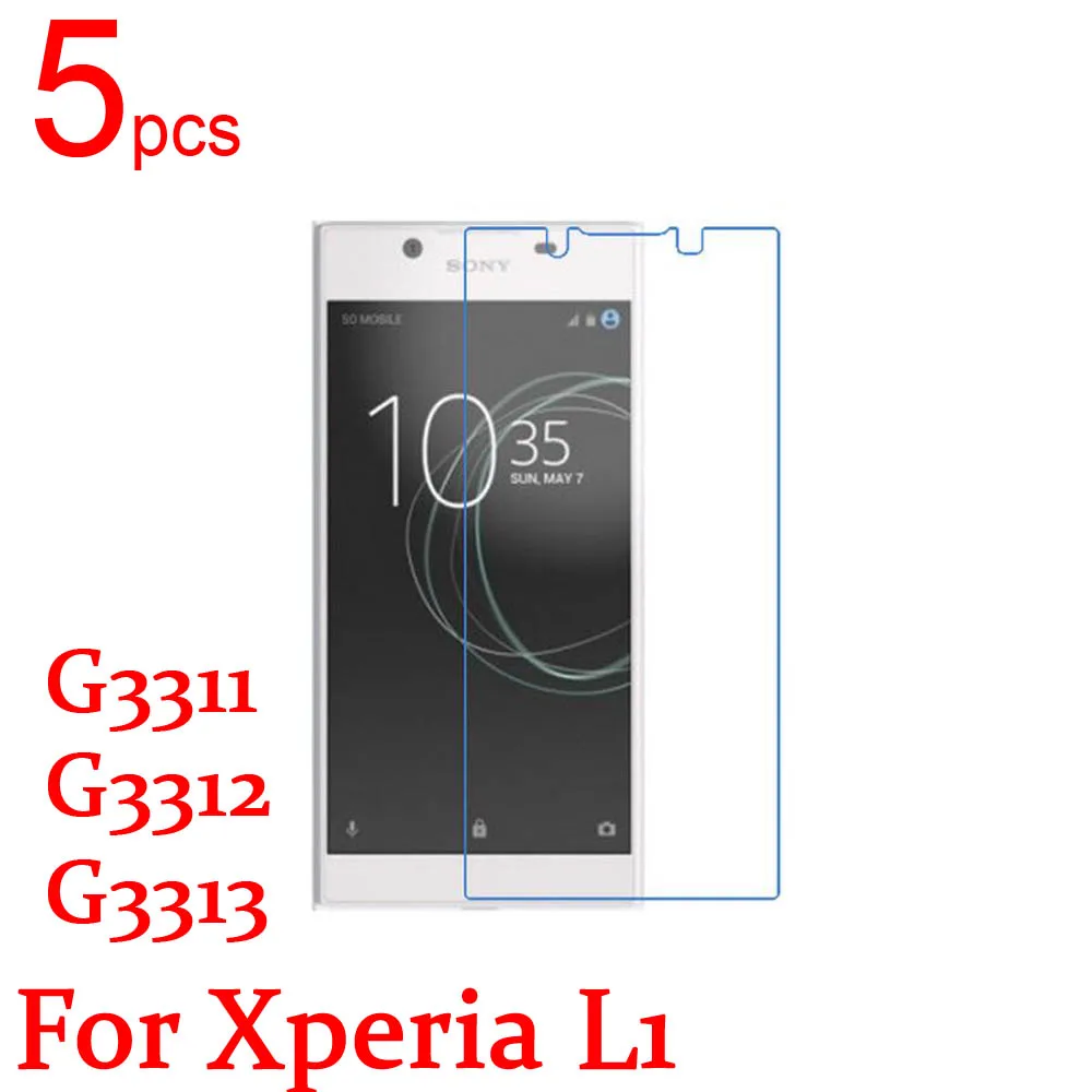 5 шт. Ультрапрозрачная/матовая/нано защитная пленка для ЖК экрана Sony Xperia L1 G3311 G3312