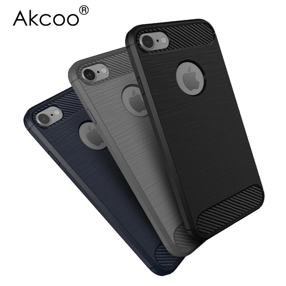 Оригинальный akcoo ТПУ Ультра мягкий чехол для iPhone 7 Гибкая прочная шок случаи и