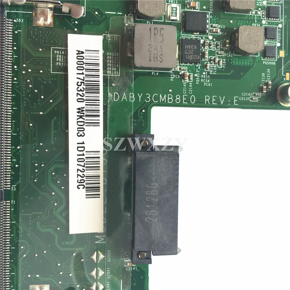 Для Toshiba L840 L845 Материнская плата ноутбука A000175320 DABY3CMB8E0 HM76 DDR3