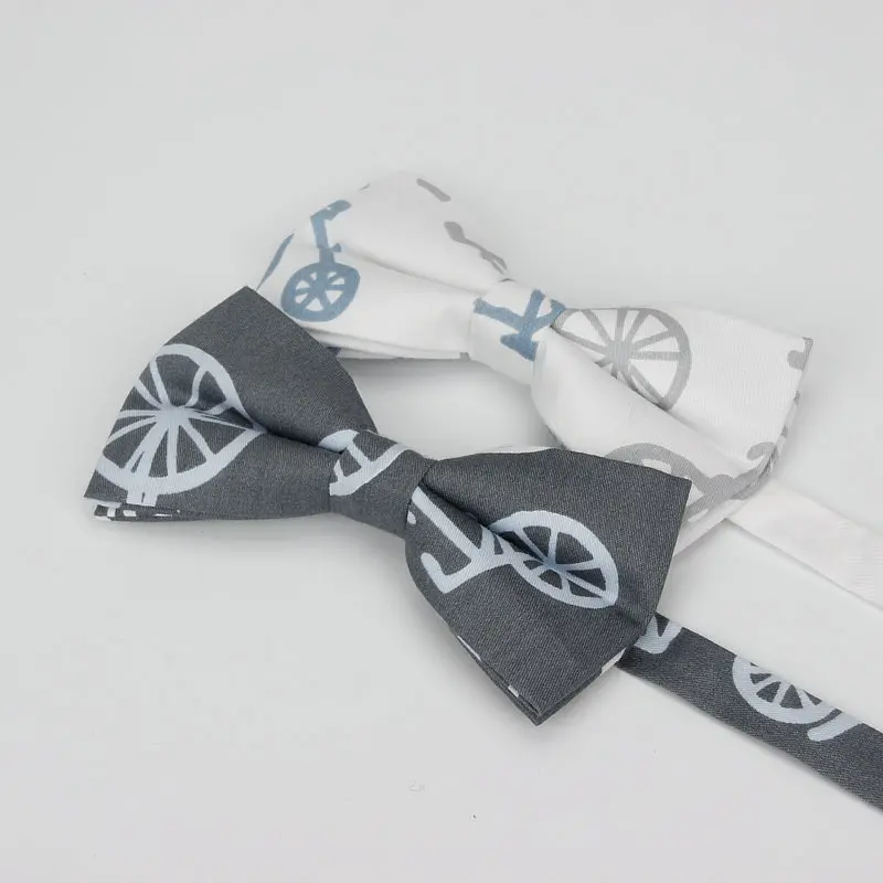 

New Style Men's Vintage Bike Print Cotton Neck Bow Tie Butterfly For Man Cute Bowtie Tuxedo Wedding School Bows Party Corbatas