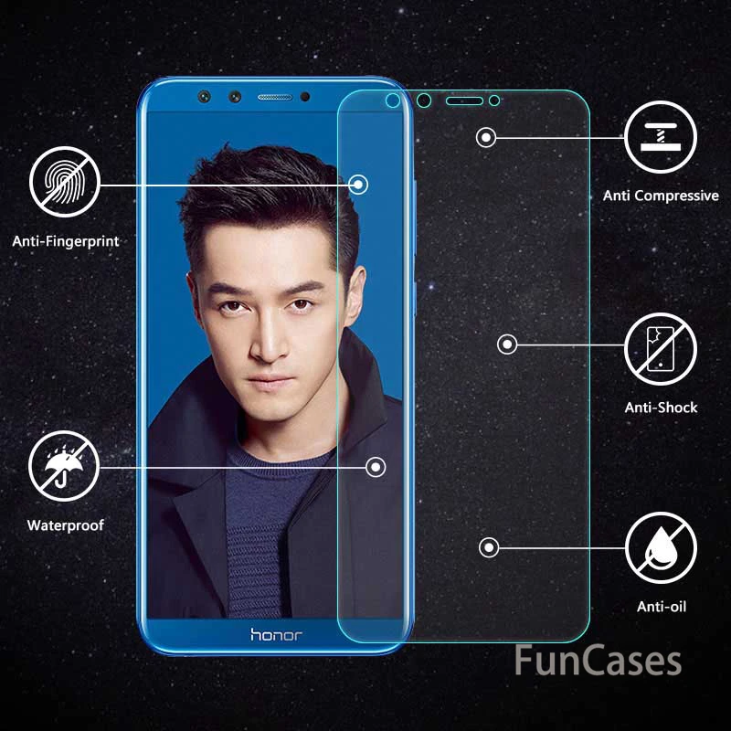 Прозрачный Экран Стекло для Huawei Honor 7 V8 8 Pro S закаленное 10 Lite V9 играть вид на 9