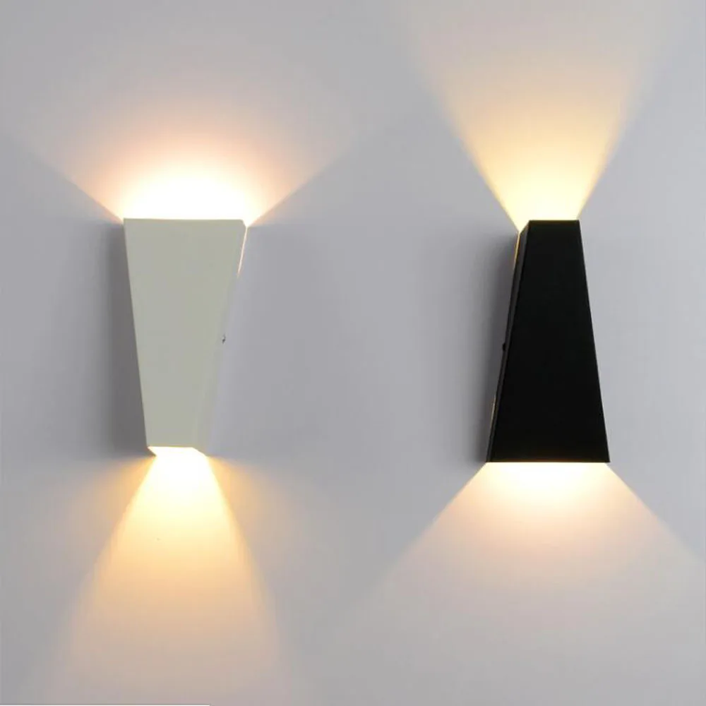 

Led Wall Light 10W Warm White Dual-Head Geometry Wall Lamp Sconces for Hall Bedroom corridor lamp restroom bathroom reading lamp