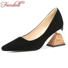 FACNDINLL new brand women genuine leather pumps shoes sexy high heels pointed toe black nude color shoes woman dress party shoes FACNDINLL new brand women genuine leather pumps shoes sexy high heels pointed toe black nude color shoes woman dress party shoes