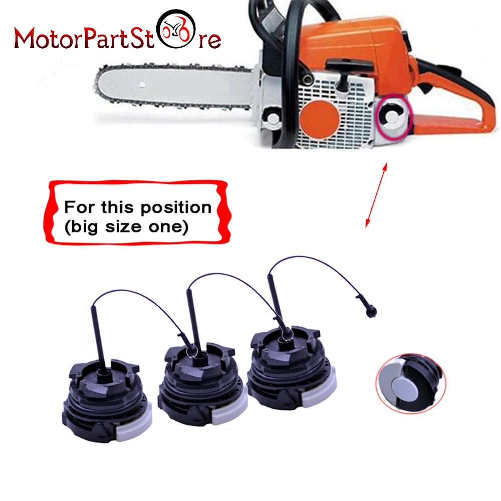3pcs fuel Tank Cap For STIHL FS90 FS100 FS110 HT101 KM90 4 MIX SERIES