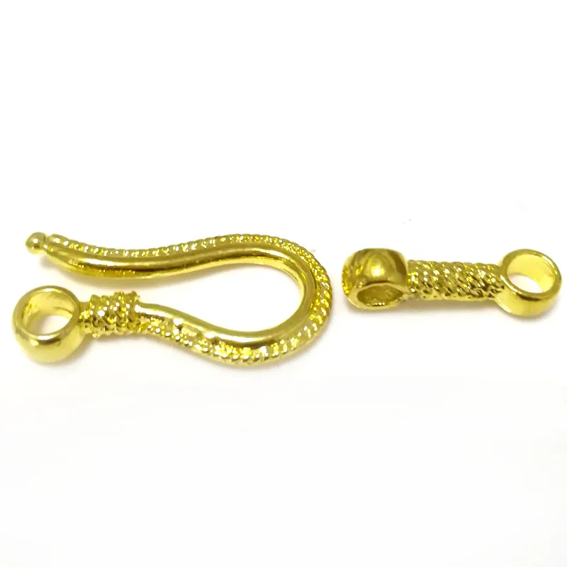 

15x30mm Yellow Gold Filled Hook Shaped Necklace Clasp