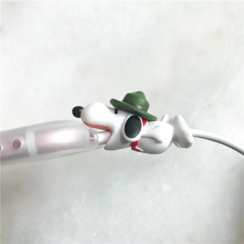 Прекрасный укус мультфильм кабель протектор для iPhone 6 7 8 pin X XS Max iPod Универсальный шнур Защитная крышка usb зарядный кабель Winder