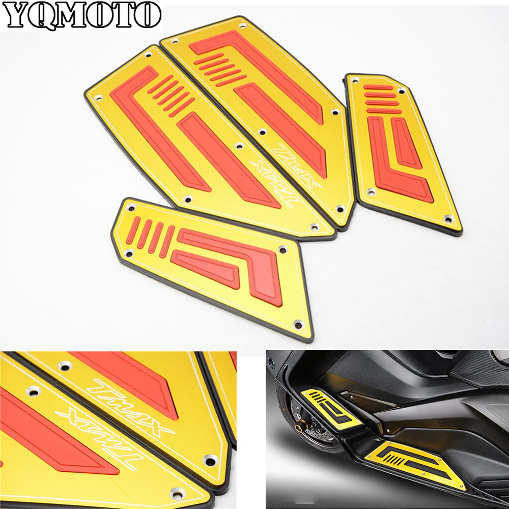 

Motorcycle Footboard Steps Motorbike Foot For YAMAHA TMAX530 TMAX 530 T-MAX 530 2008-2014 Footrest Pegs Plate Pads