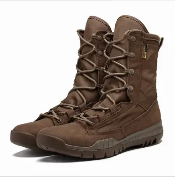 

2018 Outdoor Hiking Shoes Men's Desert High-top Military Tactical Boots Men Combat Army Boots Militares Sapatos Masculino rax