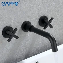 Gappo смесители для умывальника черный водопад ванной комнаты
