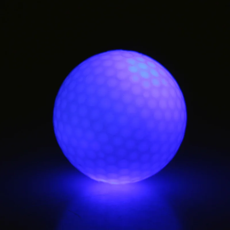 2 قطع ليلة تعقب مضيئة ضوء الوهج كرات الغولف LED الإلكترونية الغولف