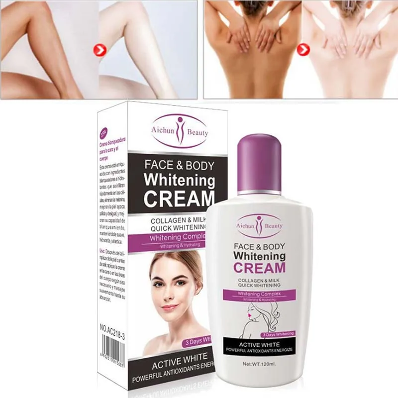 Beauty Face Body Whitening Cream Fast For Dark Skin Bleaching Knee Elbow Inner Thigh 666