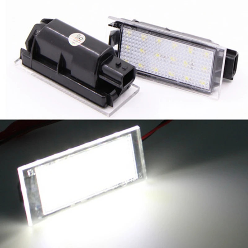 

Car LED License Plate Lights For Renault Megane 2 Renault Clio Renault Laguna 2 Renault Megane 3 Twingo Master Vel Satis 2pcs