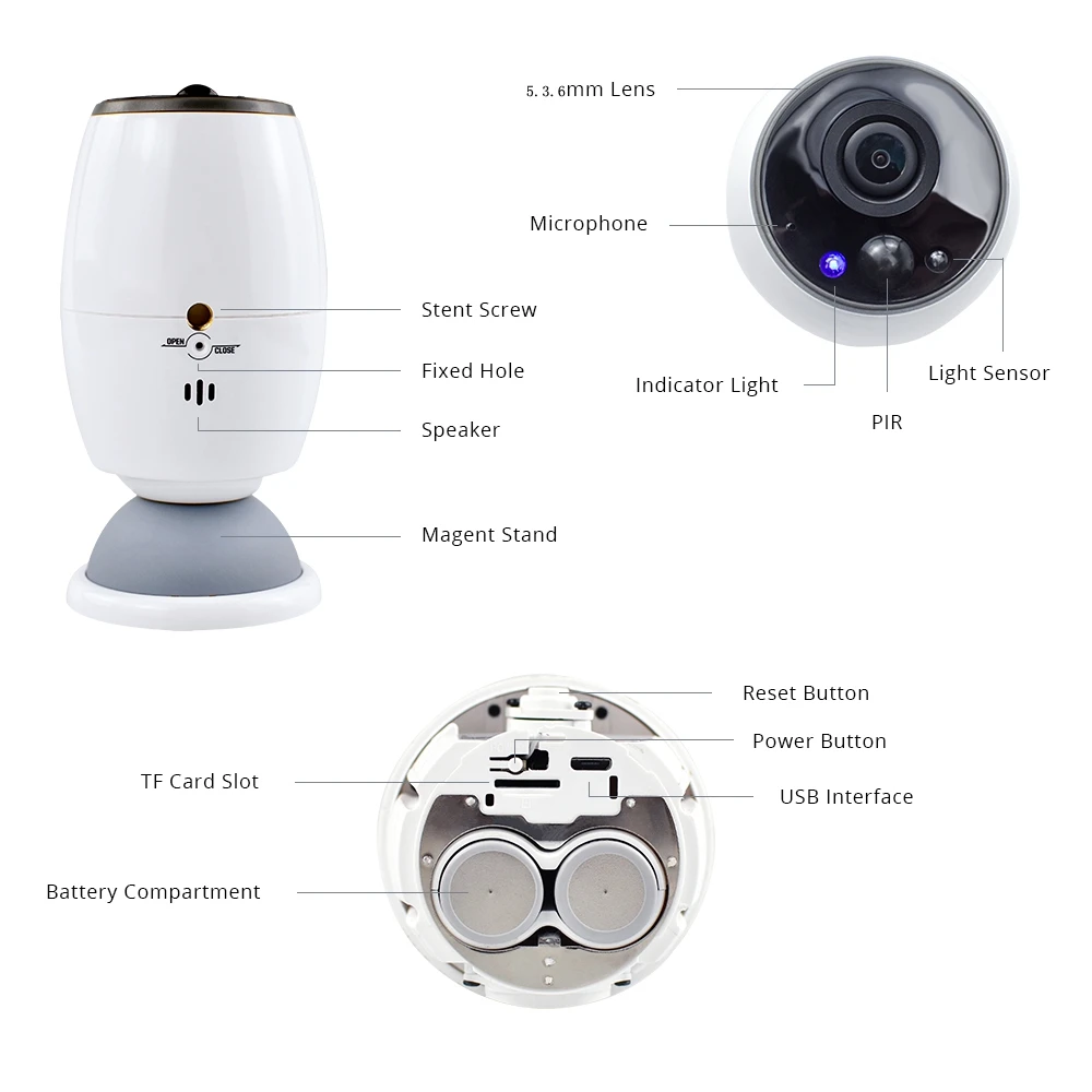IP камера DEFEWAY HD 1080P с Wi Fi и функцией ночного видения|Камеры видеонаблюдения| |