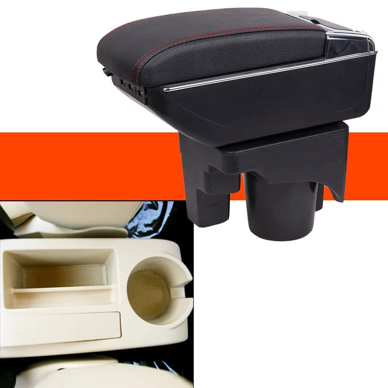 #Special Offers Car Armrest Central Store Content Storage Box with USB For volkswagen golf 6 sagitar Bora GLI Vento Golf Wagon a5 2005-2011