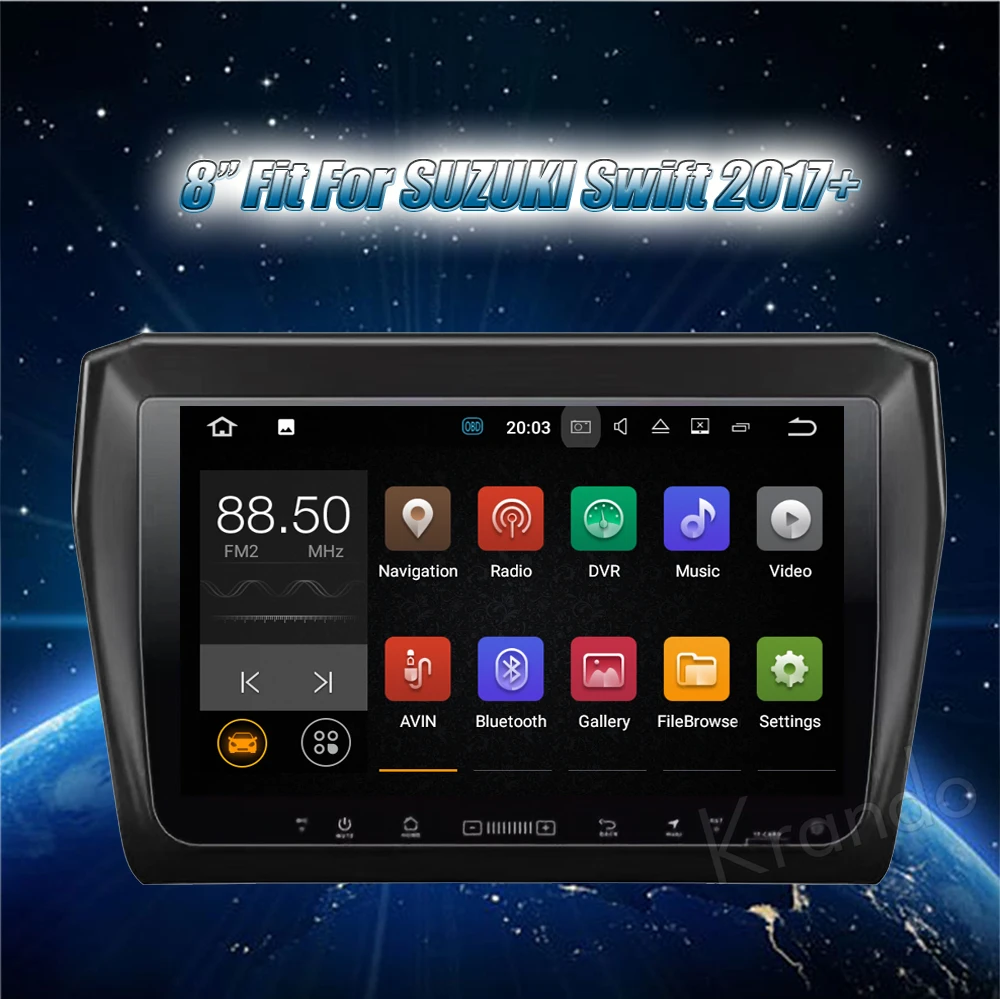 Krando 8 &quotAndroid 7 1 Автомобильная навигационная и мультимедийная система для Suzuki Swift