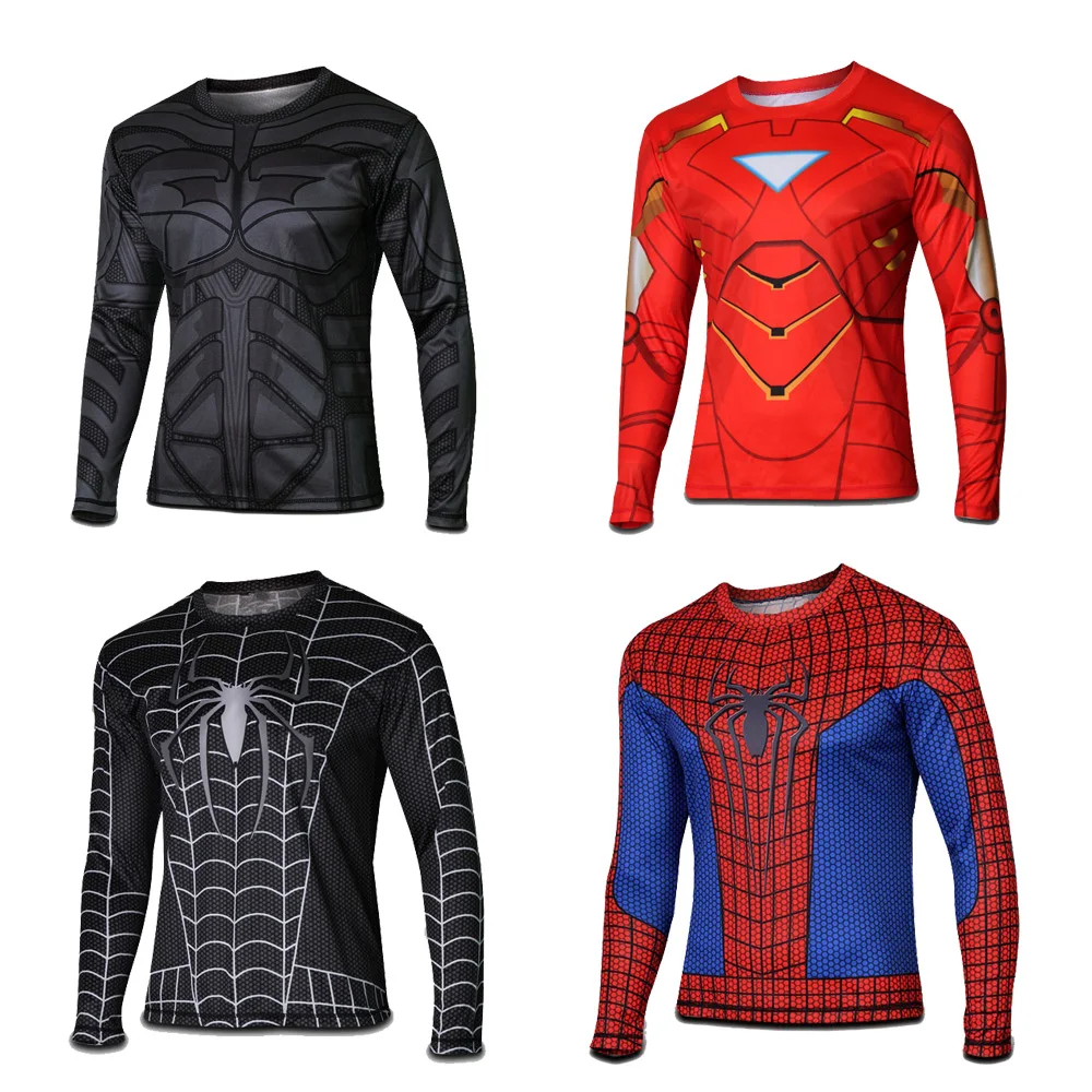 Camiseta de ciclismo corta para Hombre Ropa de ciclismo Superman Spiderman Super Hero ropa de bicicleta seca maillot ciclismo tour de Francia