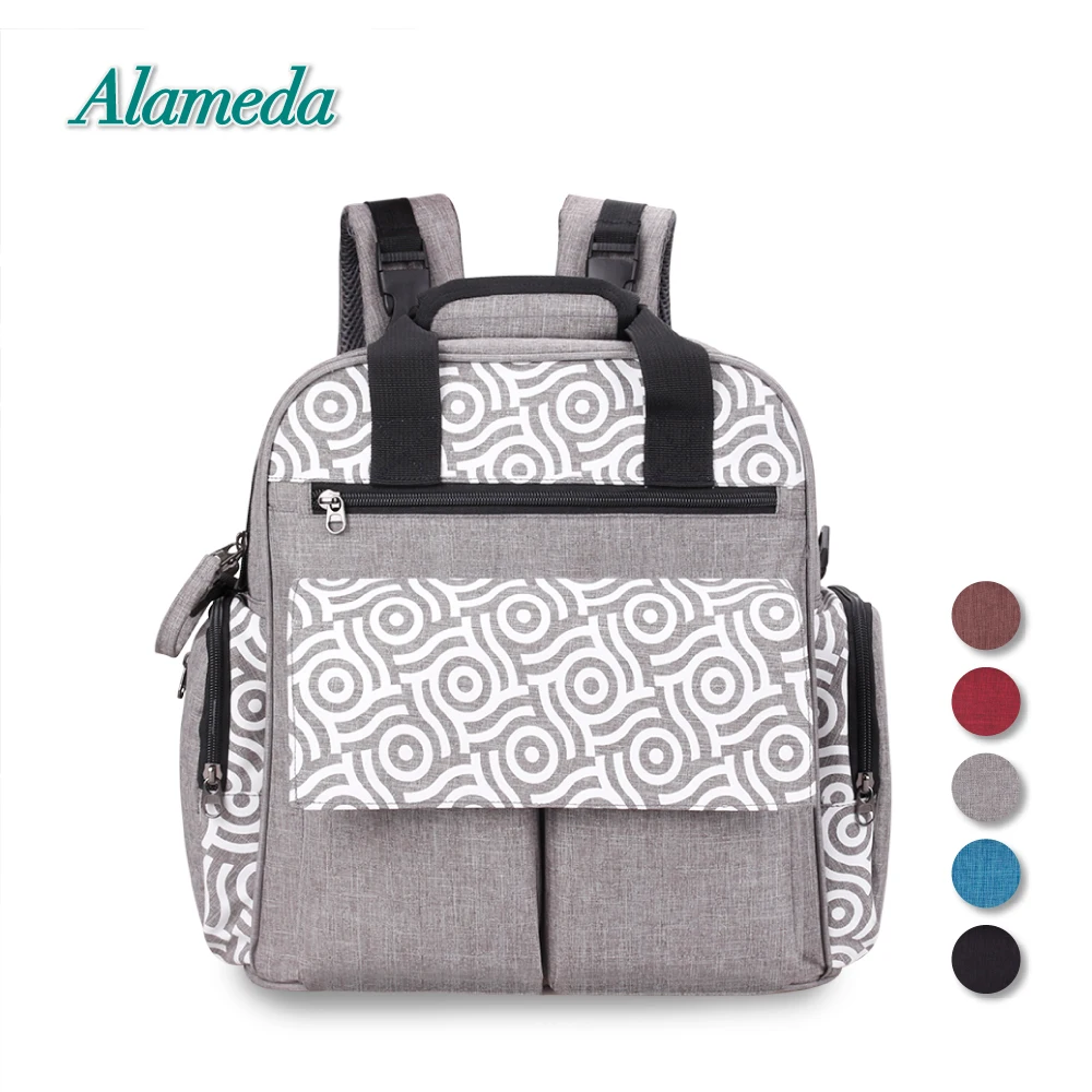 Alameda-sac à couches Convertible | Grand sac à dos pour bébé, sac à langer pour maman avec sangle de poussette pour soins de bébé