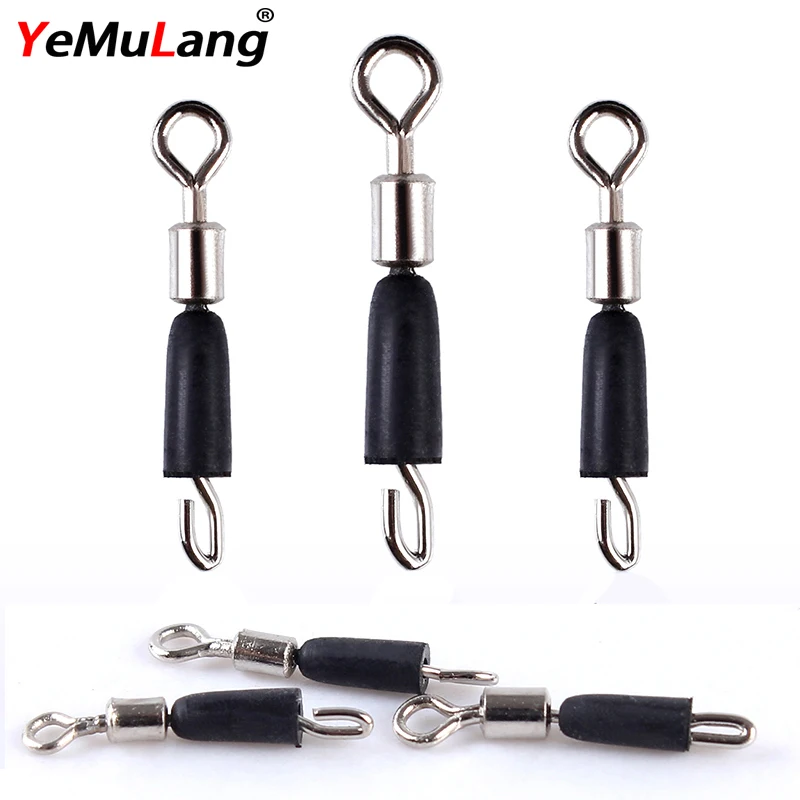 

YeMuLang Brand 50pcs/lot 14mm Fishing Connector Fishing Tools with Copper Stainless Steel Metal High Quality For Fishing