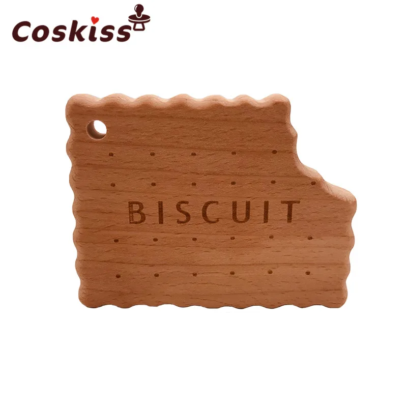 Anneau de dentition en bois pour bébé | Biscuits en forme natruale en bois pour bébé, jouets en bois de dentition, accessoires cadeaux de réception-cadeaux pour bébé