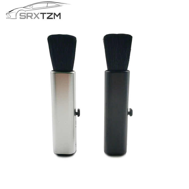 

SRXTZM Dust Cleaning Brush Black Silver Car Indoor Air Conditioning Vent Outlet Shutter Window Care Cleaning Tool 1pcs New
