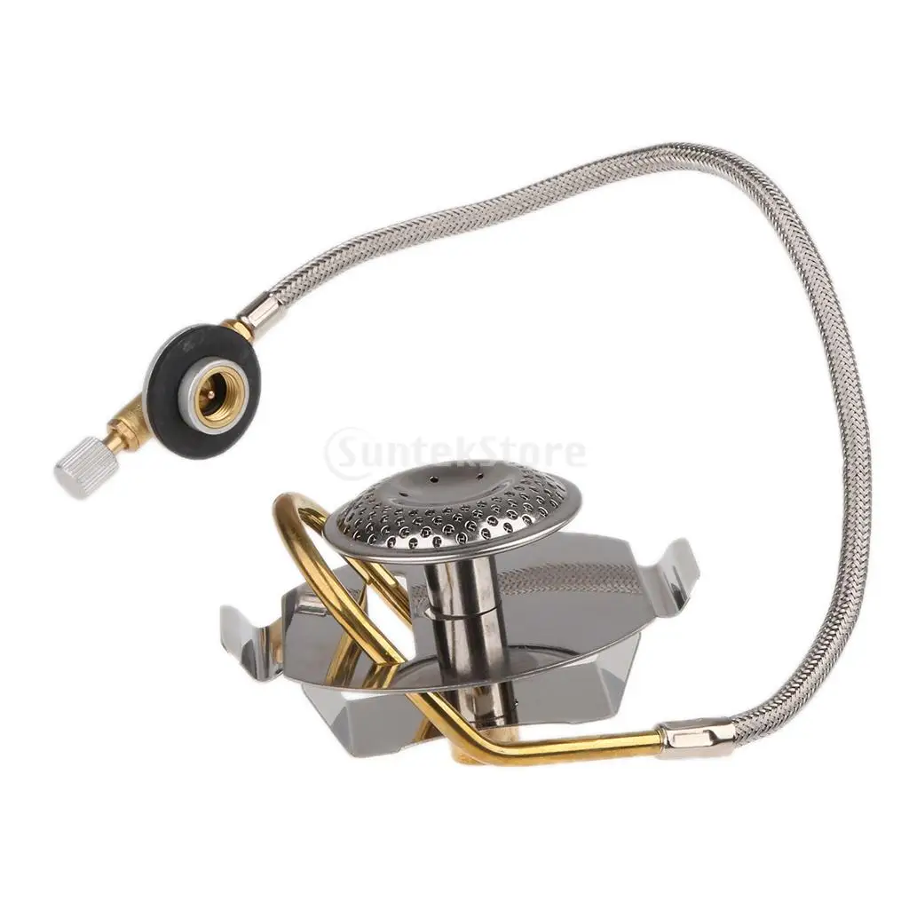 

Portable Stainless Steel Split Gas Stove Burner With Gas Preheating Device Low Temperature Low Air Pressure Camping Stove