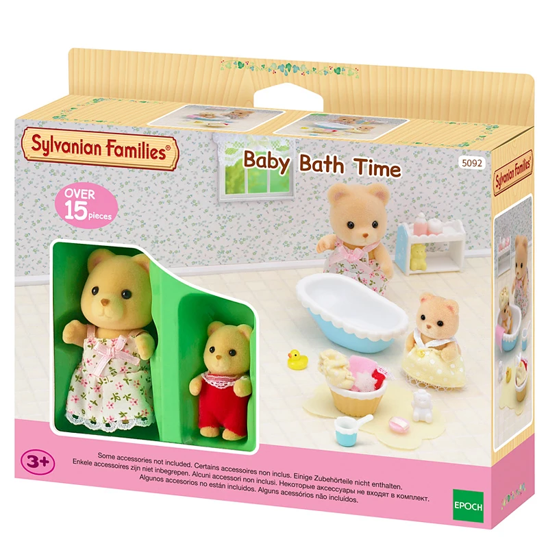Sylvanian Families пушистый кукольный домик с животными, фигурка для ванны для малышей, набор для мам и детей#5092 Новинка