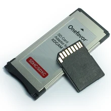 Очень высокая скорость 34 мм express Card, ExpressCard кард-ридер поддерживает карты памяти SD SDHX SDXC карты памяти
