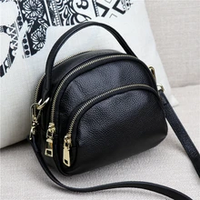 2017 Fashion NEW Genuine Leather Casual Women's shoulder Bag Solid Zipper Cow Leather Messenger Bag 2017 Fashion NEW Genuine Leather Casual Women's shoulder Bag Solid Zipper Cow Leather Messenger Bag